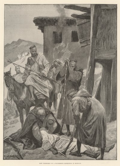 Riff Tribesmen on a Plundering Expedition in Morocco by Richard Caton Woodville junior